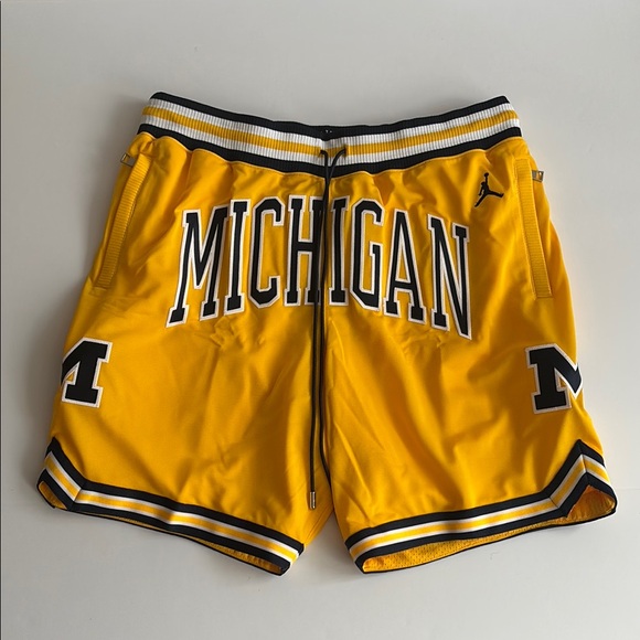 Air Jordan X Just Don Michigan Wolverines Yellow Men Basketball